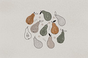 Tasty pears. Hand-drawn fruit., a Pattern Graphic by Alona Savchuk (Thumbnail 3 of 6)