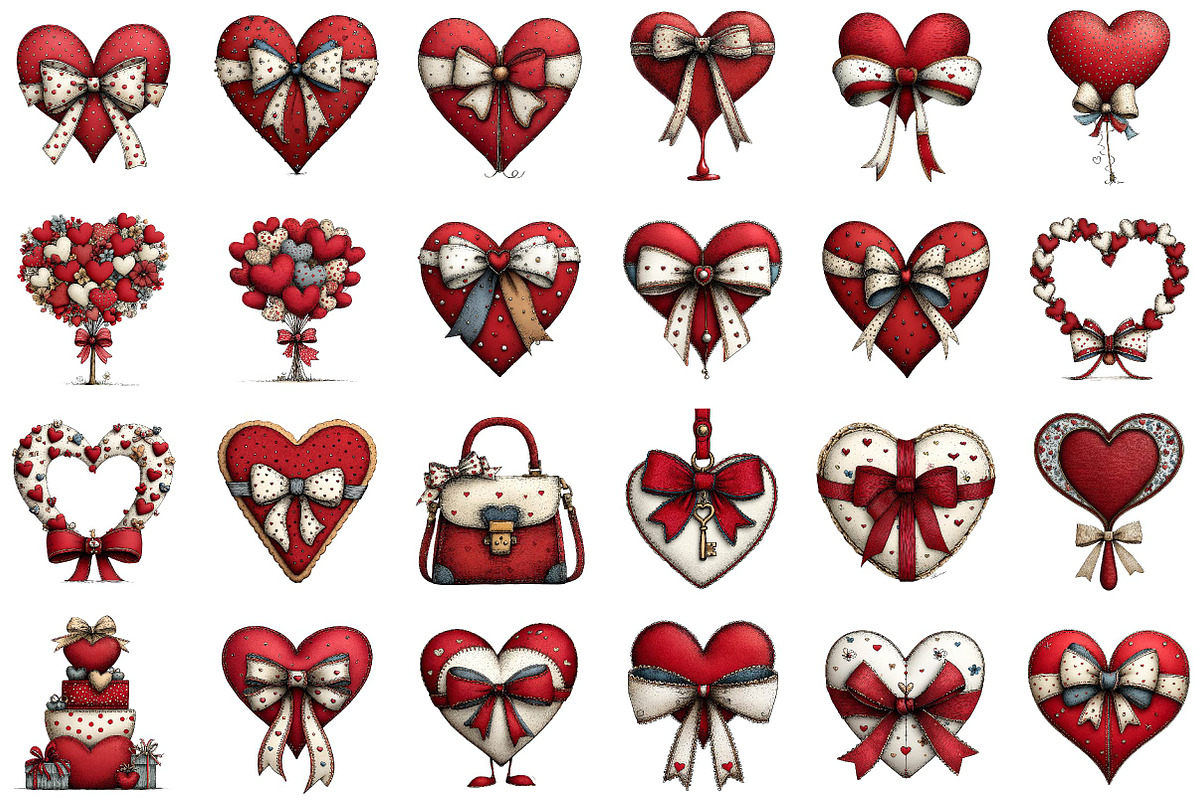 Valentine's Day Heart Coquette Bow, an Illustration by Sublimation Artist (Photo 2 of 6)