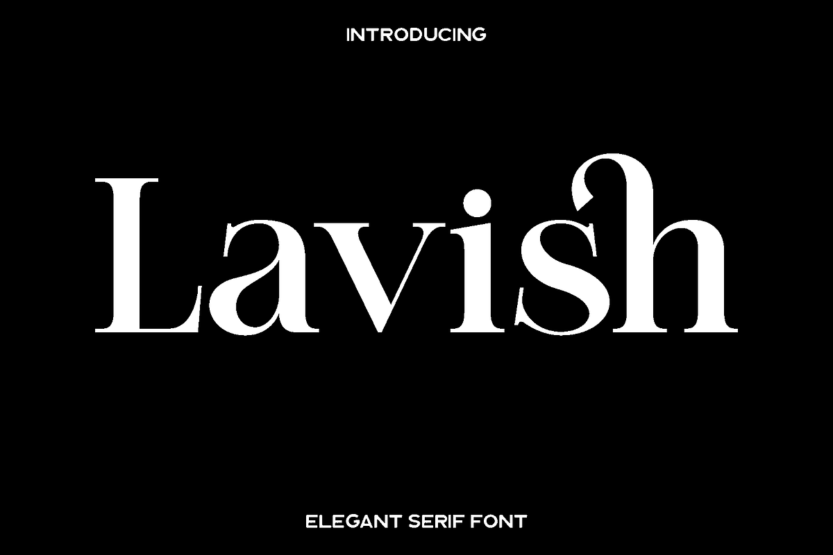 Lavish - Classy Serif Font, a Serif Font by Luna Shop (Photo 1 of 8)