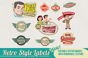80+ Retro & Vintage Style Labels, a Branding & Logo Template by ThePhoton (Thumbnail 7 of 9)