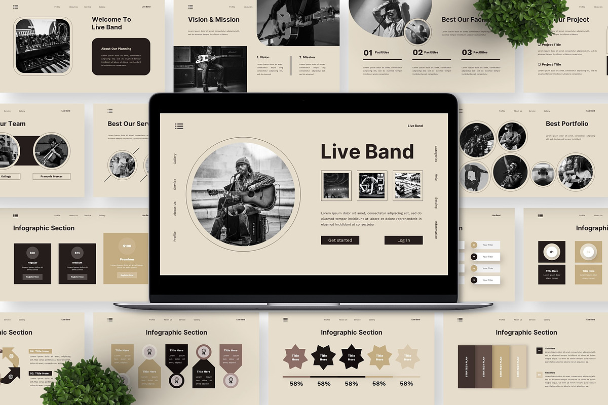 Live band - Music Powerpoint preview 4