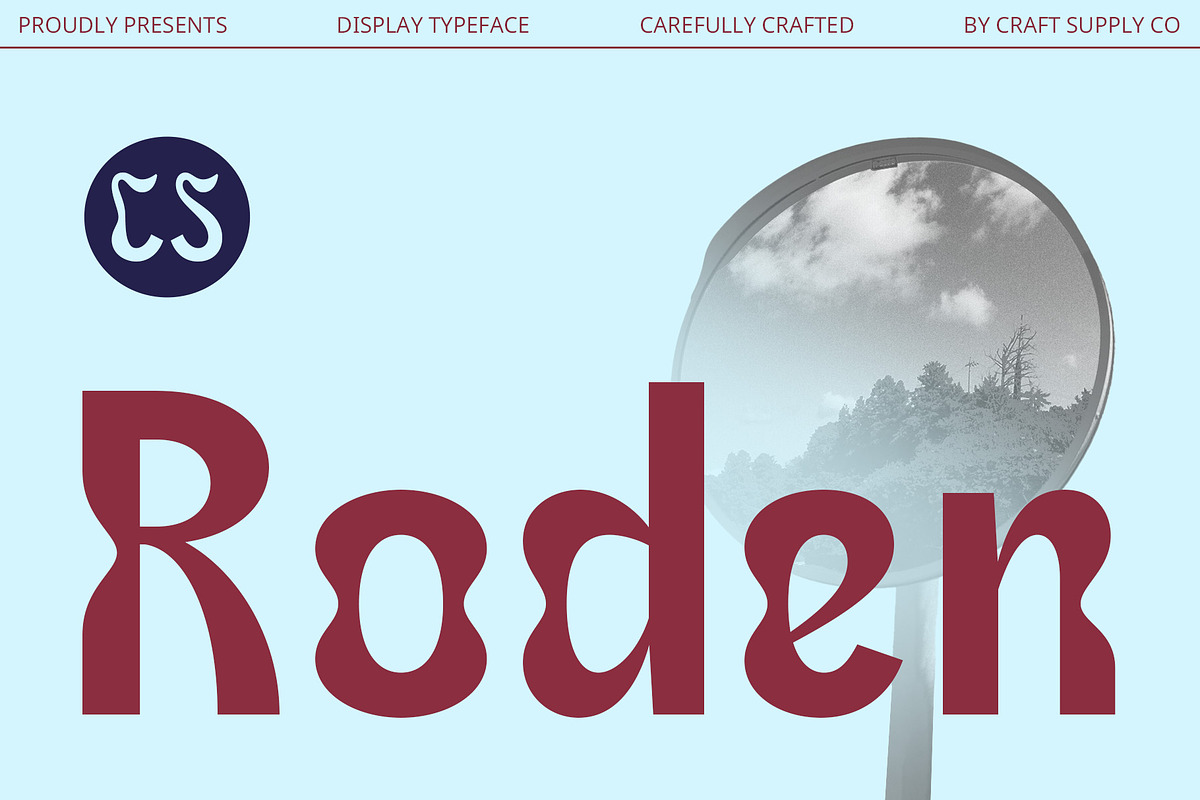 CS Roden – Psychedelic Font, a Sans Serif Font by Craft Supply Co. (Photo 1 of 8)