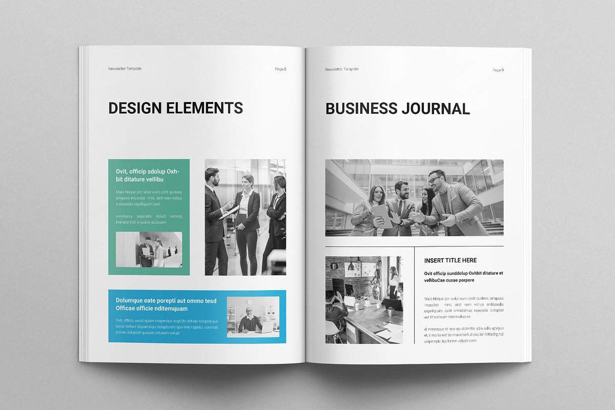 Newsletter Template, a Brochure Template by E-Type (Photo 4 of 7)