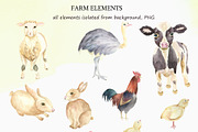 A big farm and garden collections., an Animal Illustration by Watercolor arts (Thumbnail 4 of 10)