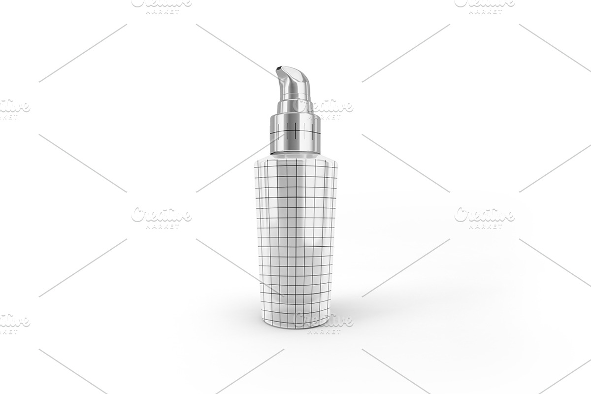 Pump Bottle Mockup, a Packaging Mockup by Qaleb Studio