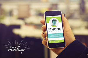 Shopping iPhone Mockup