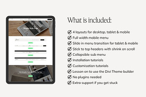 Divi Theme Header Template Bundle