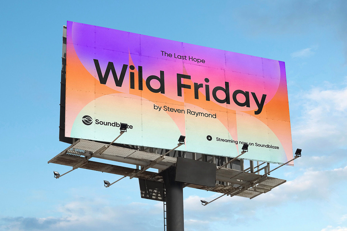 Billboard Poster Street Mockup, an Advertising Mockup by Asylab (Photo 2 of 5)