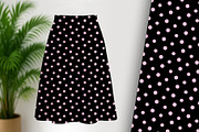 Polka Dot Pink on Black Seamless, a Pattern Graphic by Sharon Schwalbe (Thumbnail 1 of 5)