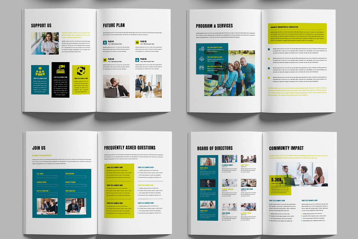 Nonprofit Organization Brochure, a Brochure Template by MightyDesign (Photo 3 of 6)