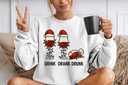 Funny Wine Christmas PNG, a Seasonal Illustration by YA Design (Thumbnail 4 of 4)