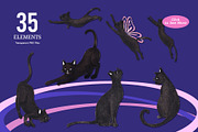 Y2K Galaxy Meow Hand Drawn Digital, an Animal Illustration by CreativeValuation (Thumbnail 2 of 12)