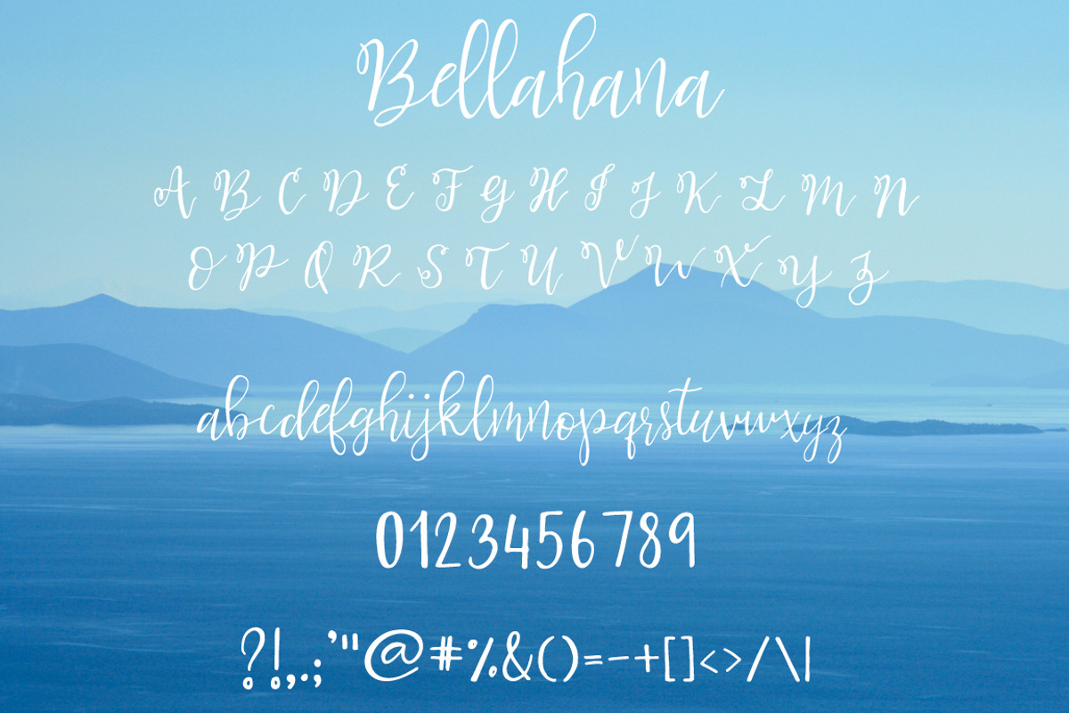 Bellahana Script Font, a Script Font by Artstudio (Photo 9 of 9)