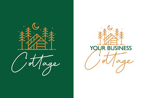 Nature Wood Cottage Logo Business, a Branding & Logo Template by Signatoro