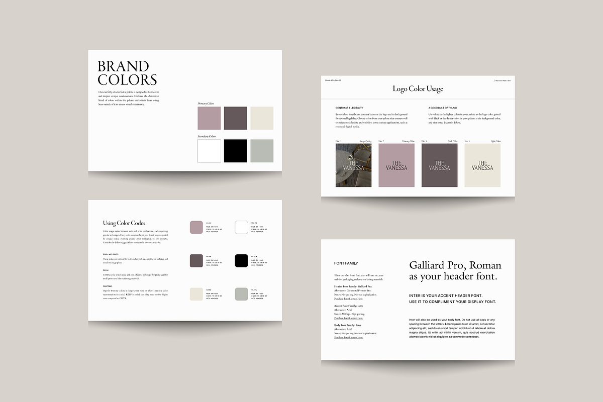 Luxury Brand Guidelines Templates, a Presentation Template by Brand & Bloom (Photo 5 of 10)