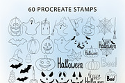 60 Procreate Halloween Stamps, a Brush Add-On by Mari_Caliart (Thumbnail 2 of 17)