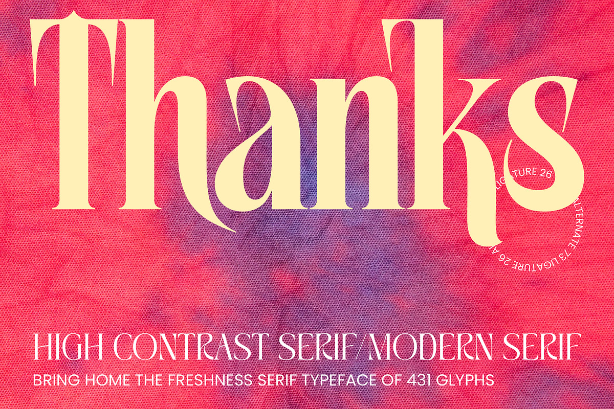 Mellgro High Contrast Modern Serif, a Serif Font by timelesstype.co (Photo 20 of 20)