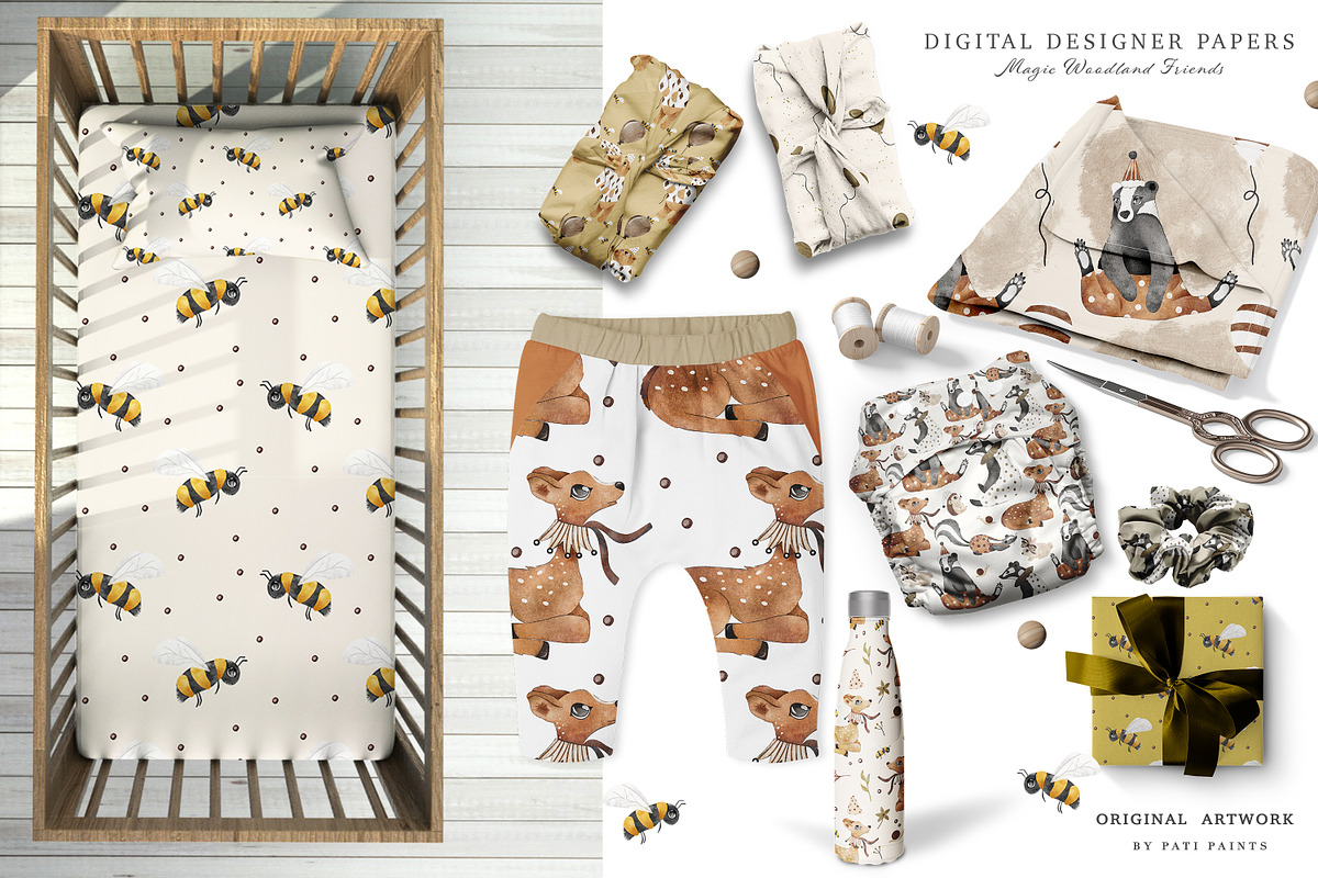 Magic Woodland Friends Collection, an Animal Illustration by Pati Paints (Photo 2 of 19)