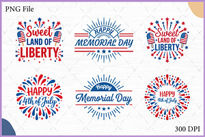 Memorial Day & 4th of July SVG Set, an Object Illustration by Gfx Expert Team