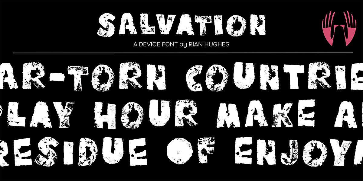 Salvation, a Font by Device (Photo 6 of 6)