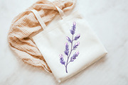 Lavender & Pink Flowers Watercolor, an Illustration by Watercolor design (Thumbnail 5 of 13)