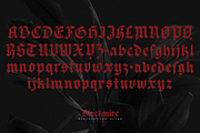 Blackmire-Dark Gothic Blackletter, a Blackletter Font by Rochart (Thumbnail 5 of 12)