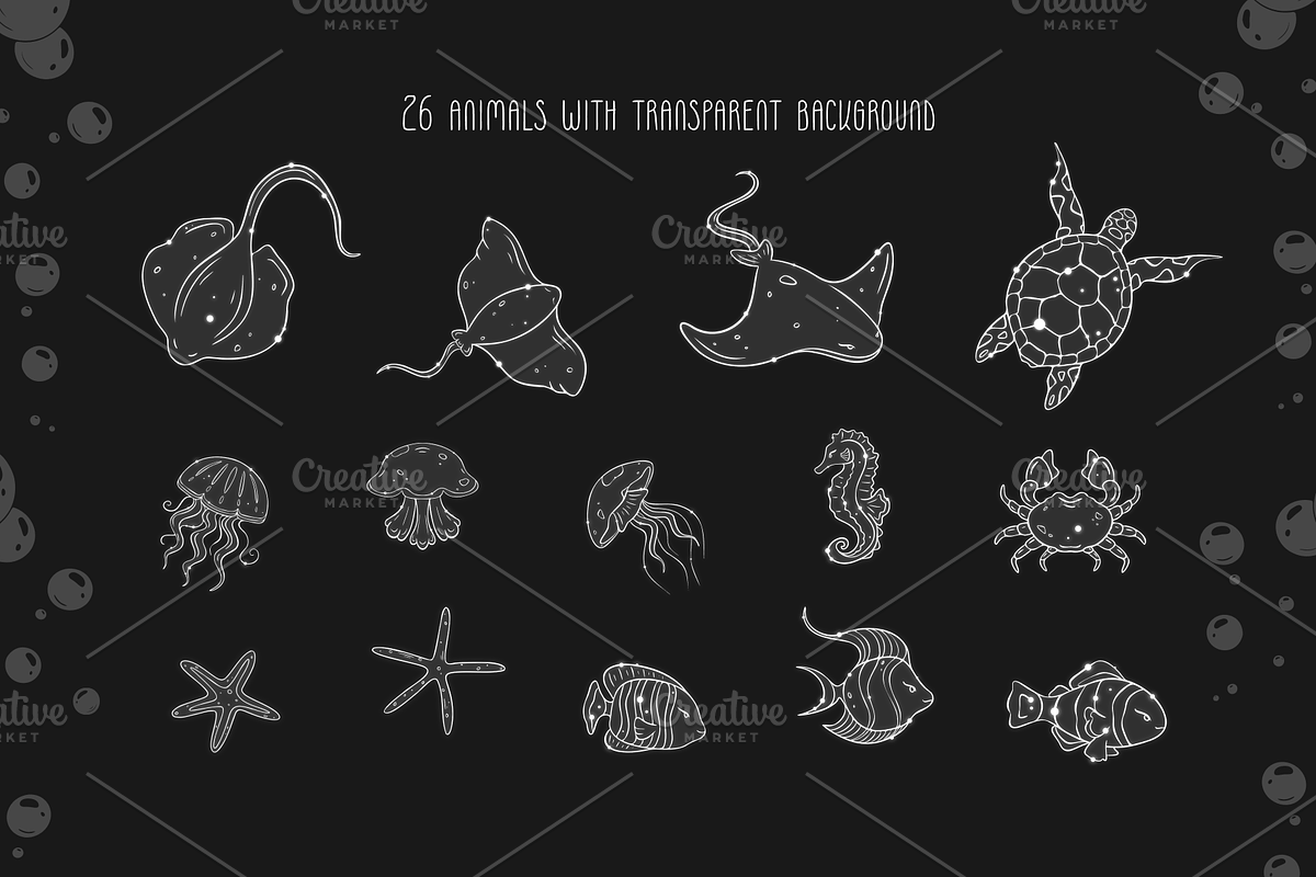  Underwater  Seaworld clipart, an Animal Illustration by Samnay Arts (Photo 3 of 7)