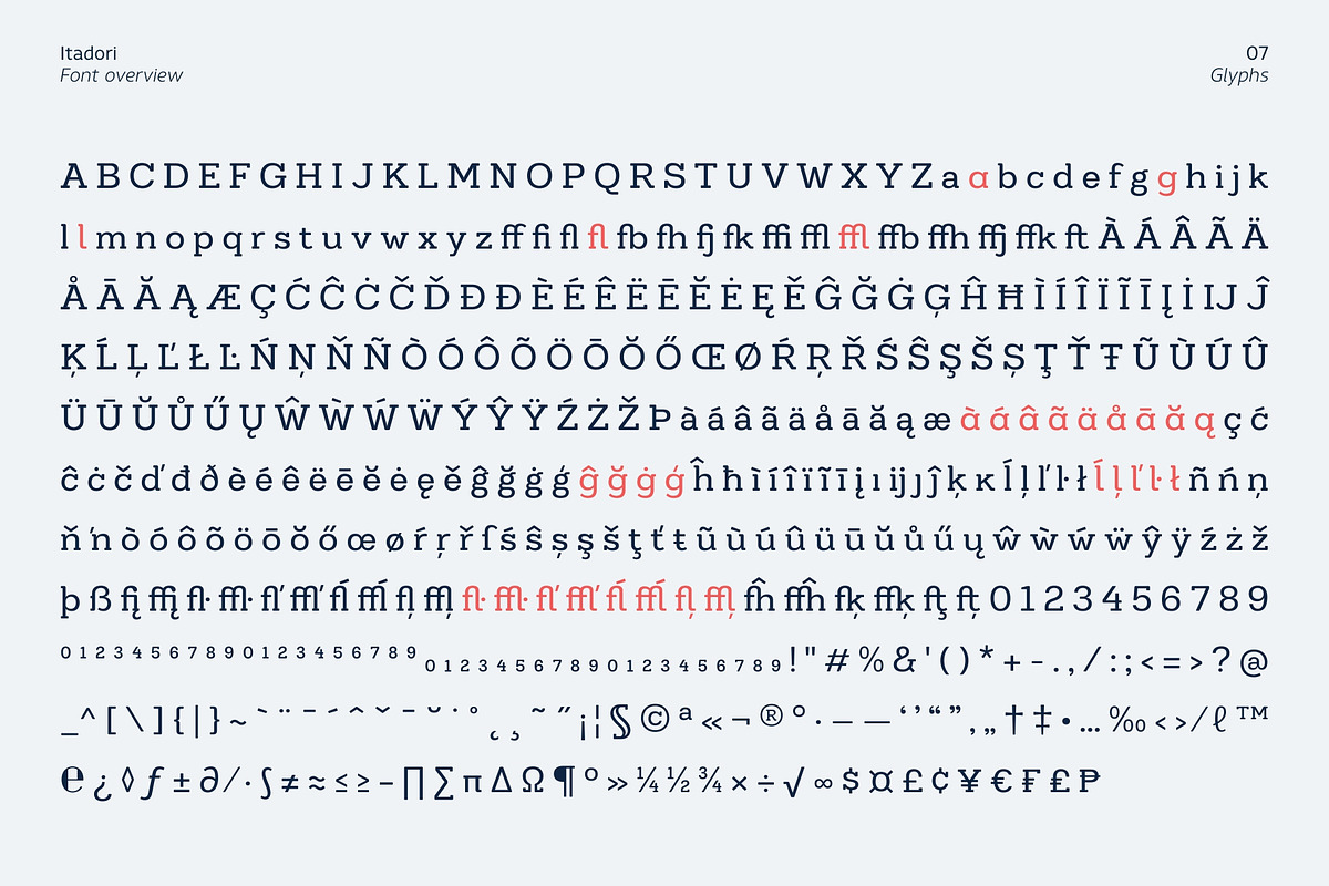 Itadori, a Slab Serif Font by Zafara Studios (Photo 7 of 12)