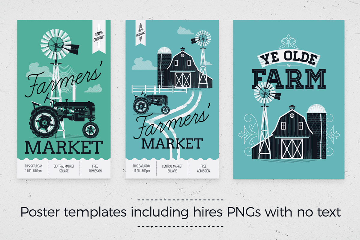 Old Farm Graphics Pack, a Decorative Illustration by Masha Tace (Photo 6 of 8)