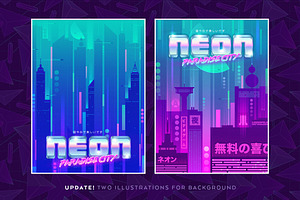 The 80's. Vector Graphic Set.