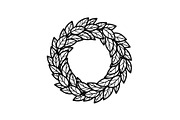 Leaf Laurel Wreath Frame Bundle, an Illustration by Gaye Art (Thumbnail 51 of 51)