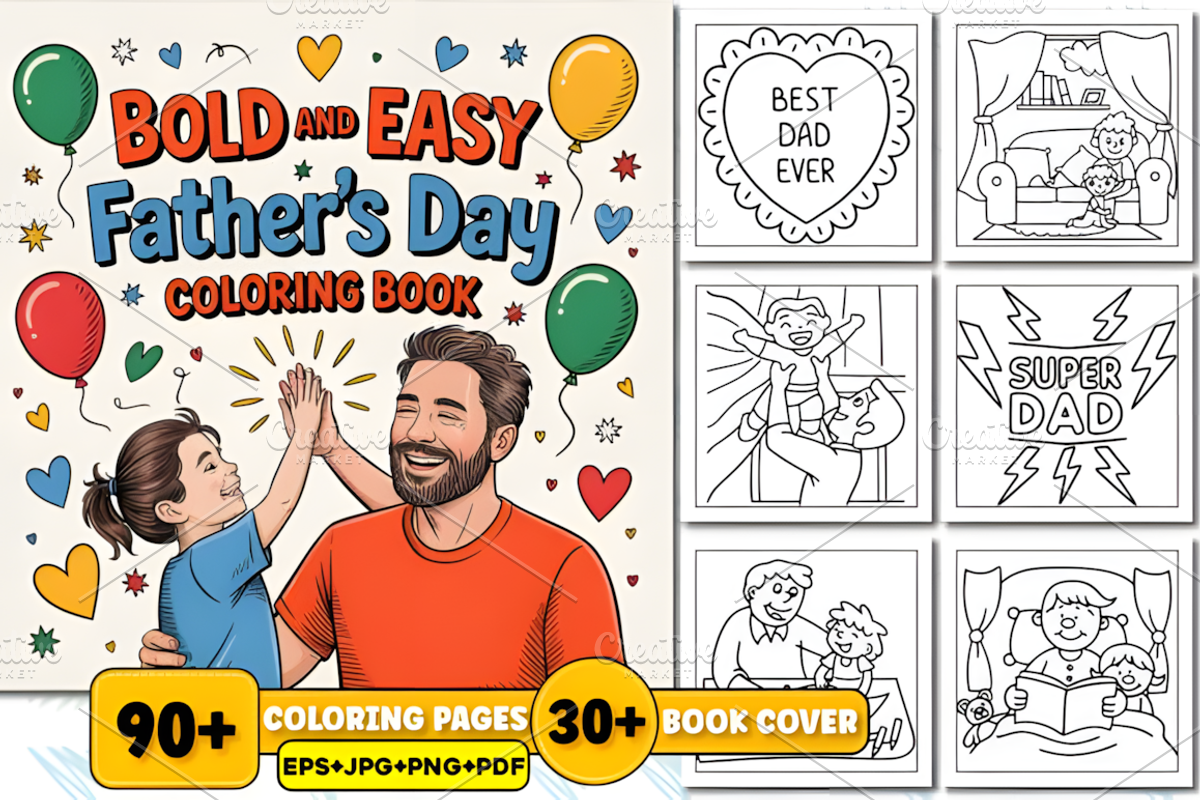 Bold & Easy Father’s Day, a Seasonal Illustration by Design Station (Photo 1 of 7)
