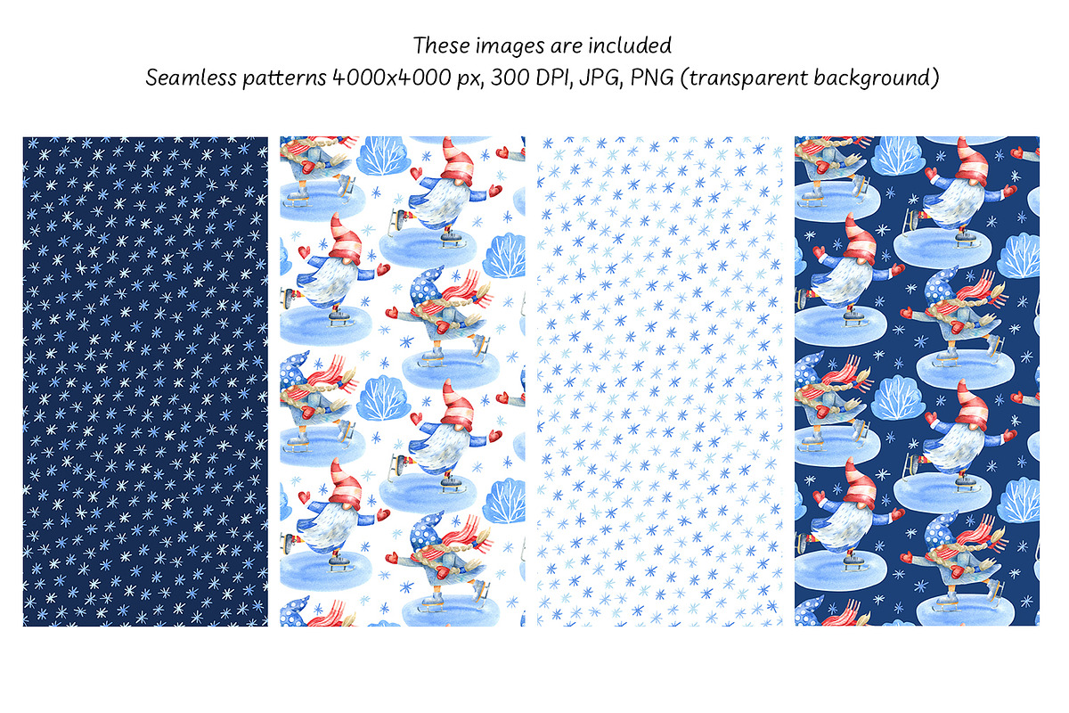 Winter Day Watercolor Collection, a Decorative Illustration by Anna Druzhkova (Photo 7 of 17)