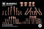 Procreate 3d Models (4K) Bundle, a Brush Add-On by Luuuka studio (Thumbnail 4 of 10)