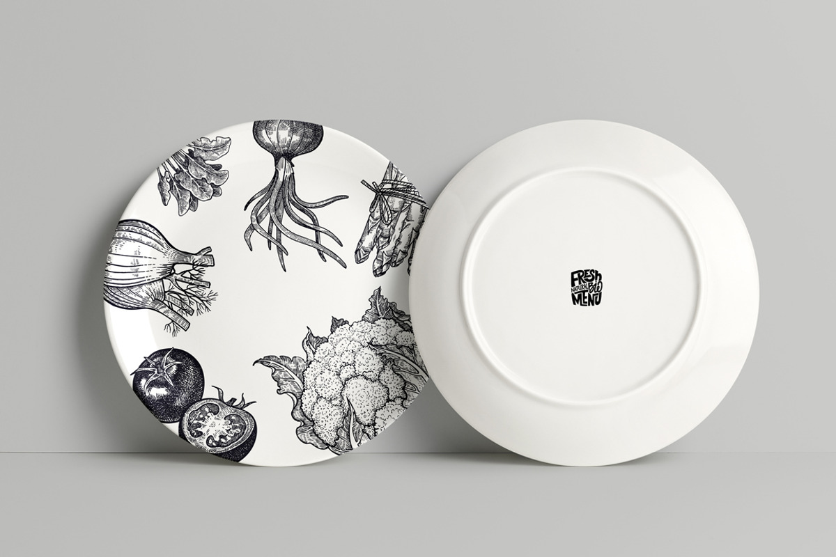Vegetables and mushrooms., a Food Illustration by MarinaVorontsova (Photo 10 of 10)