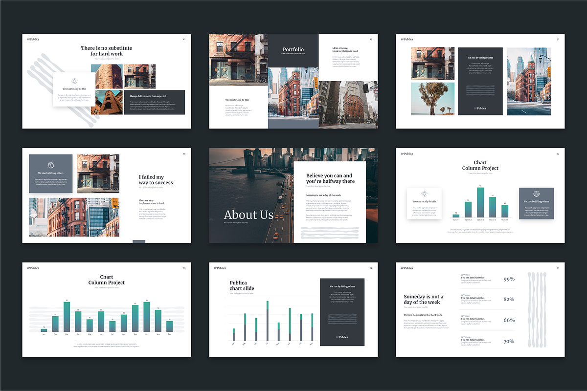 Publica Powerpoint Template, a Presentation Template by Reshapely (Photo 8 of 9)