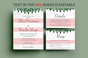 Leaf Wedding Invitation Set, an Invitation Template by TemplateCrafts (Thumbnail 3 of 4)