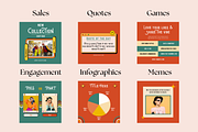 270 Retro Instagram Templates, a Templates & Theme by judayartworks (Thumbnail 6 of 7)