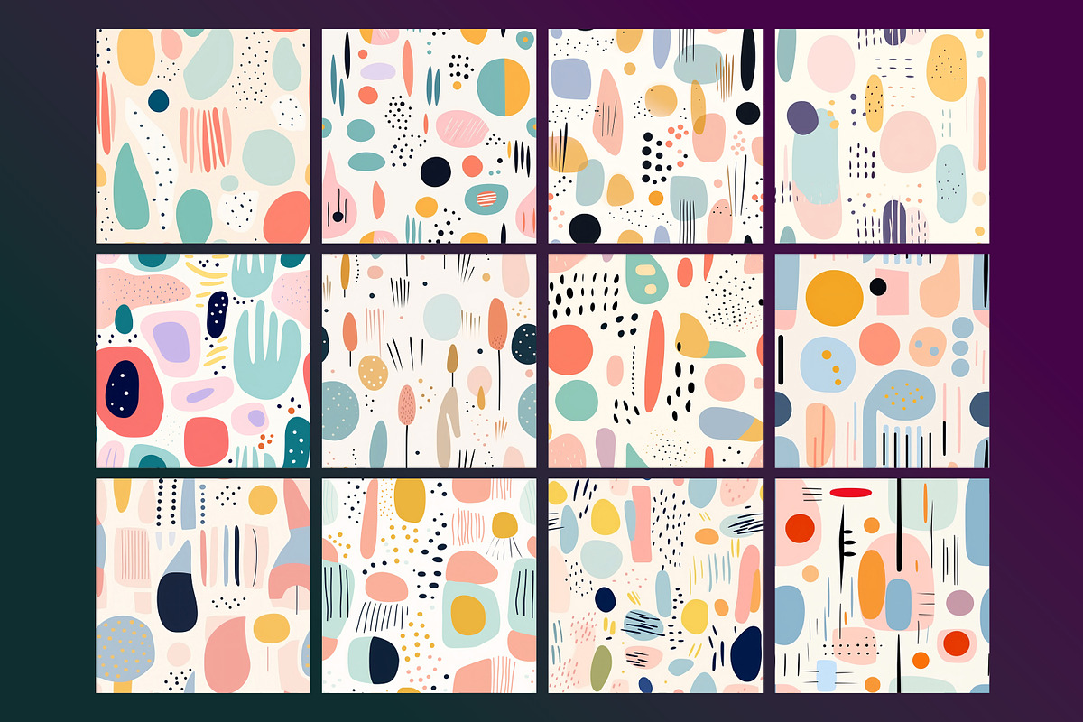 Boho Pastel Seamless Pattern, a Pattern Graphic by Forhadx5 (Photo 4 of 12)