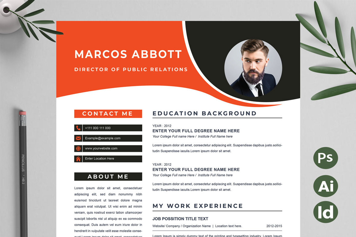 Best Resume Template | CV Template, a Resume Template by Attractive Resume (Photo 1 of 3)