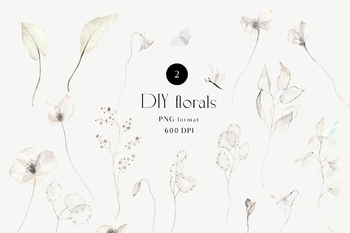 ETHEREAL floral & delicate gold set, an Illustration by Grace Noboa Illustrations (Photo 9 of 10)