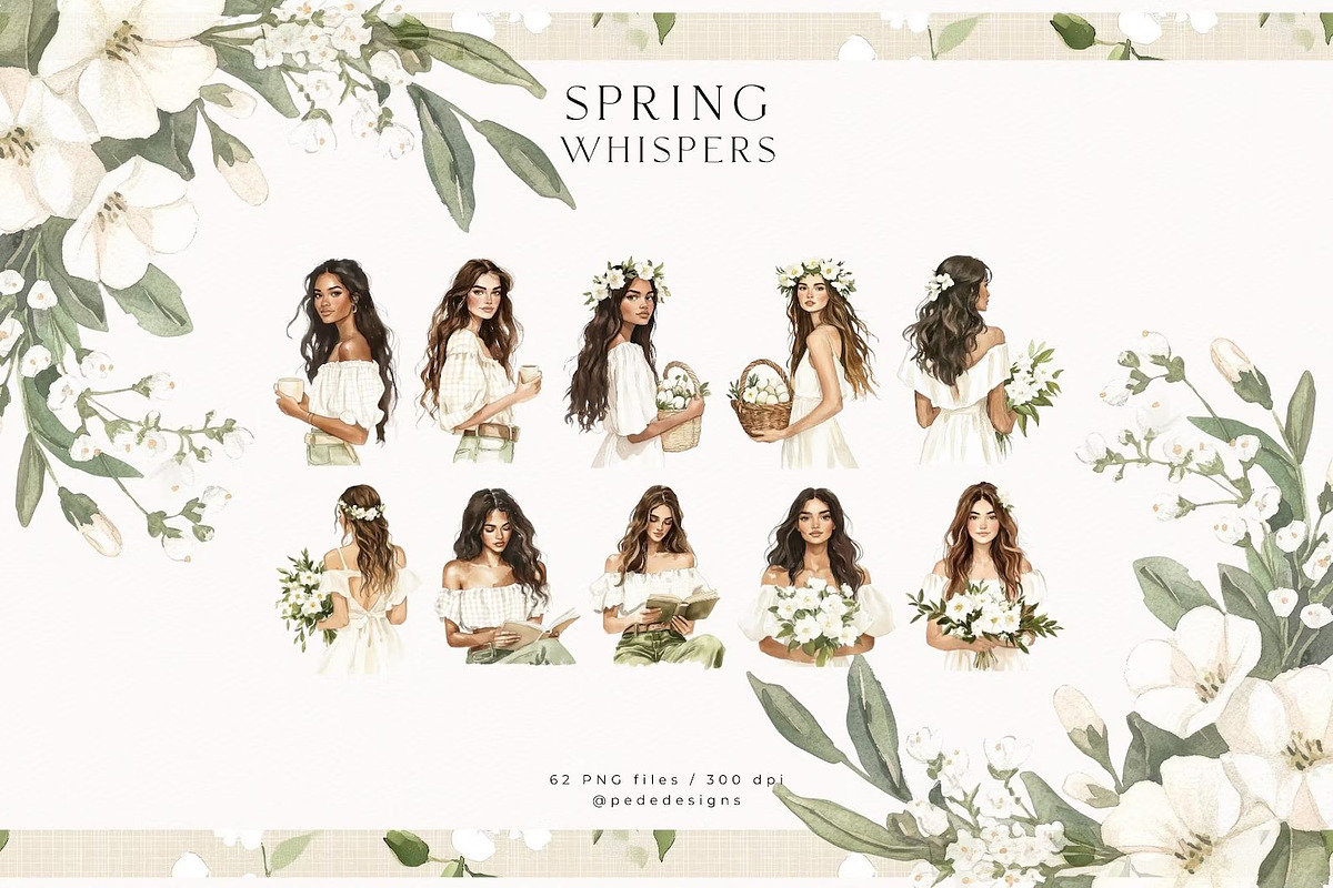 Spring Whispers, a Seasonal Illustration by PeDe Designs (Photo 3 of 25)