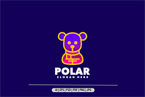 Polar bear gradient, a Templates & Theme by Bayuktx