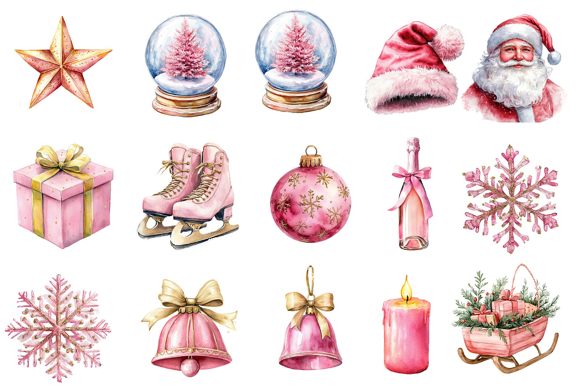 Holiday Christmas Clipart, an Illustration by Designworld (Photo 3 of 6)
