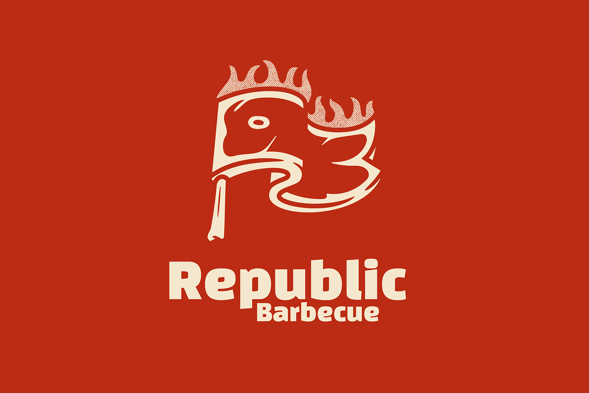 Republic Barbecue Logo Template, a Branding & Logo Template by Kreasi Malam (Photo 5 of 5)