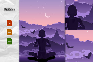 Meditation in the mountains