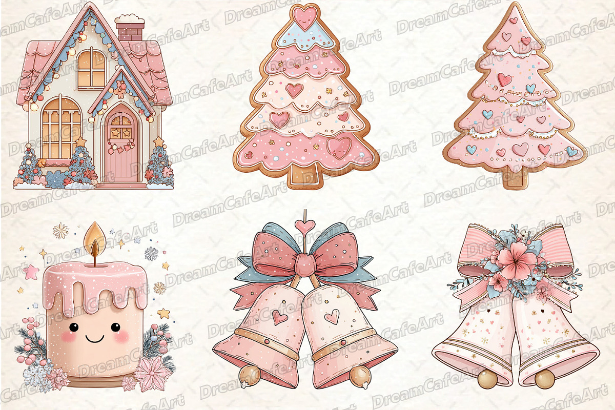 Cute Christmas Doodles PNG, an Illustration by DreamCafeArt (Photo 7 of 8)