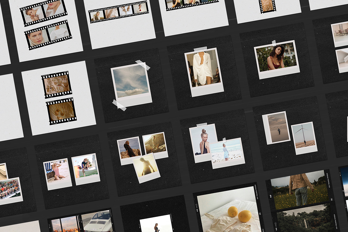 200 Film Frames & Instant Templates, a Social Media Template by Feel This (Photo 9 of 32)