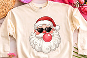 Cool Santa Sunglasses Bubblegum PNG, a Seasonal Illustration by CrexoraLab (Thumbnail 3 of 4)