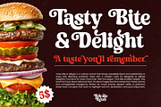 Royale Retro Whimsical Vintage Serif, a Sans Serif Font by Haps Space (Thumbnail 5 of 10)
